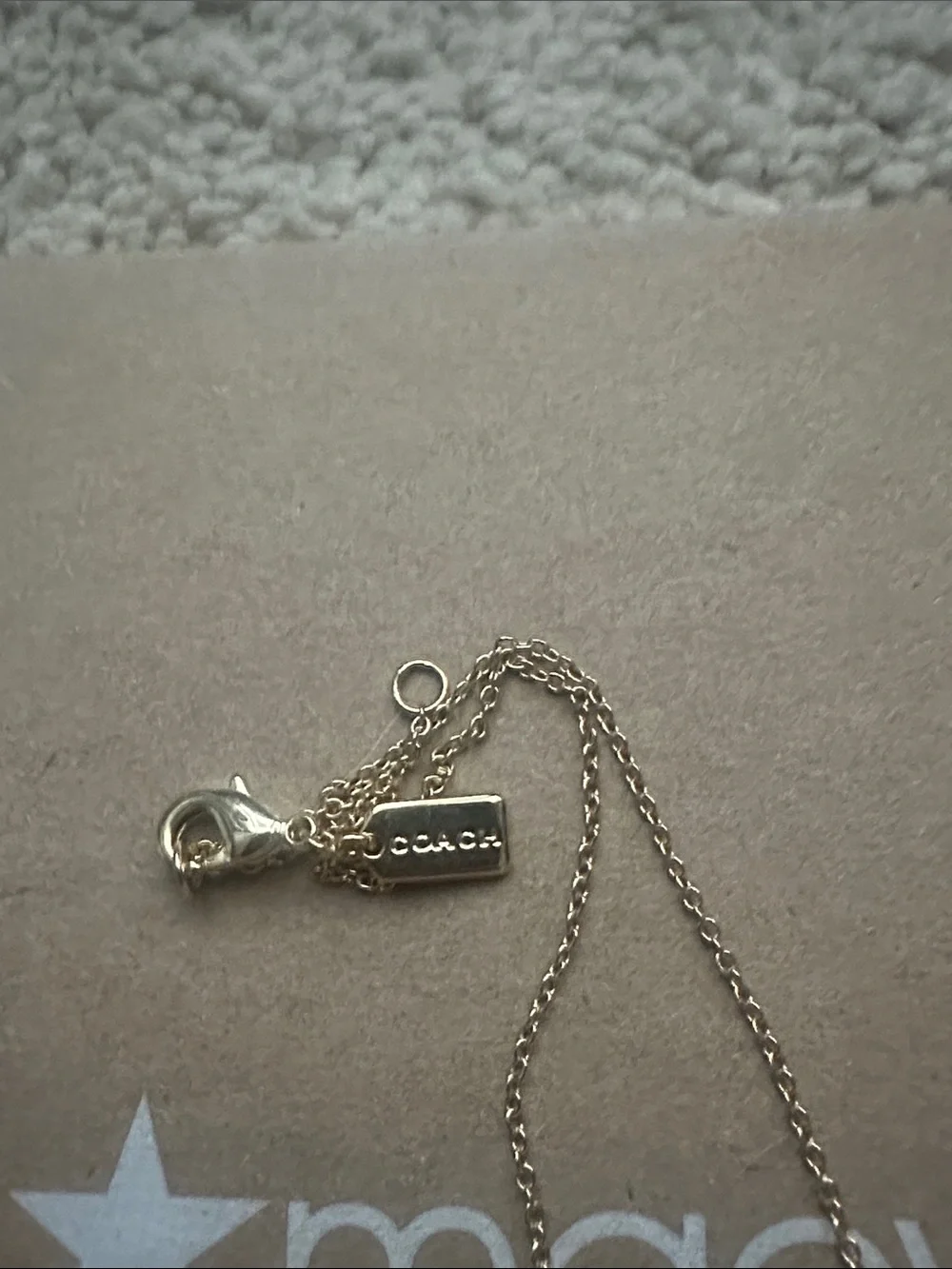 NWT Matching Coach Gold Rainbow Dinosaur Dangle Huggie Earrings and Necklace - Picture 14 of 14